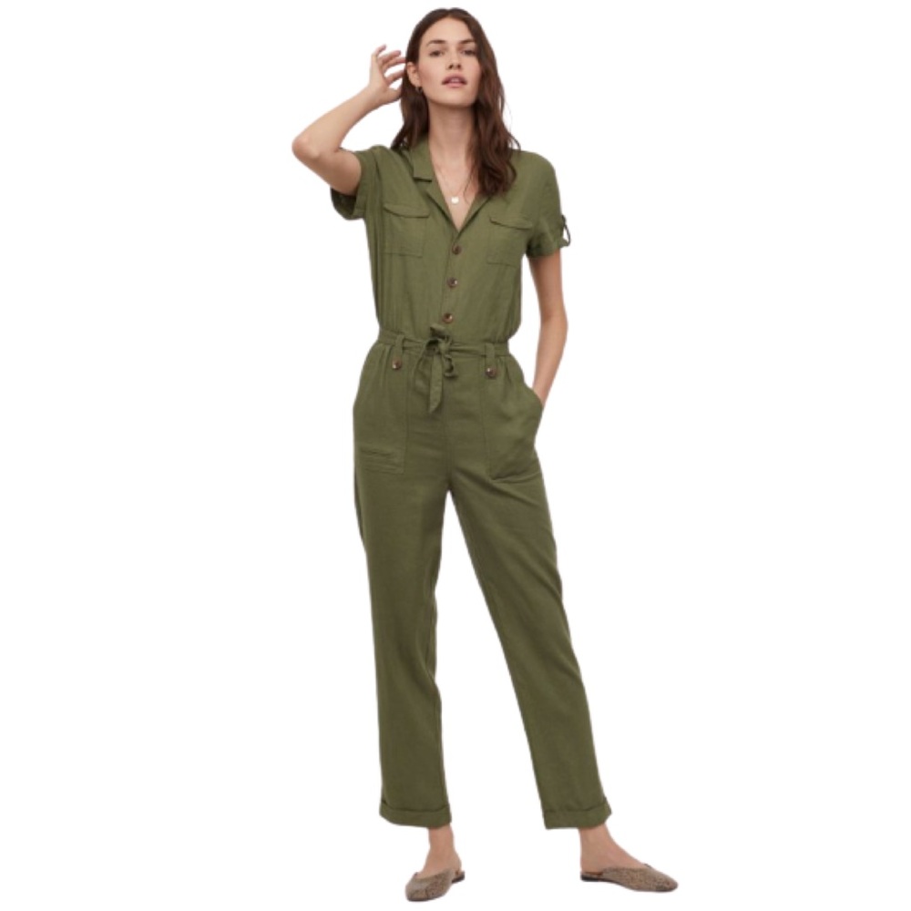 NWOT Army Green Jumpsuit